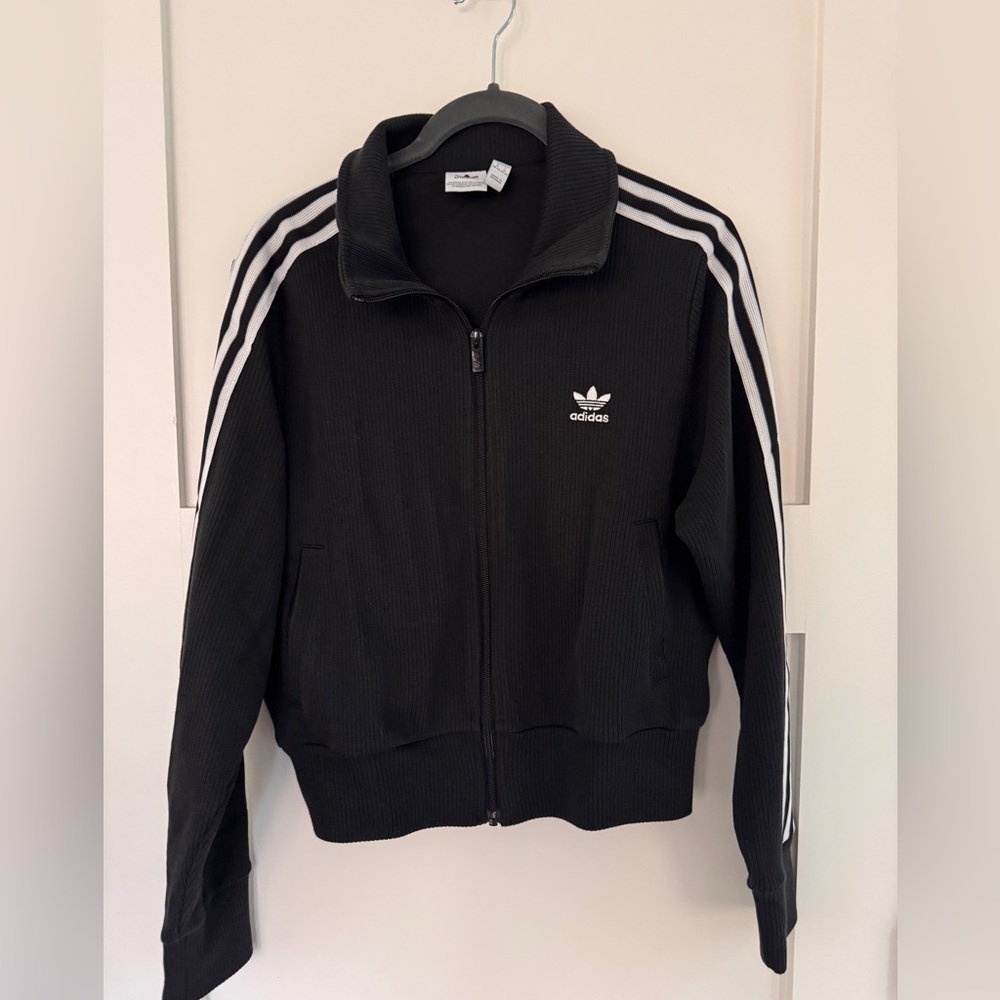 Adidas Black Ribbed Jacket